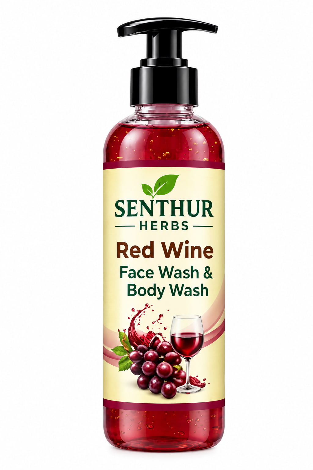 Senthur Herbs Red Wine Face Wash & Body Wash